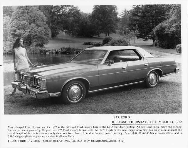 1973 Ford LTD Press Photo 0303