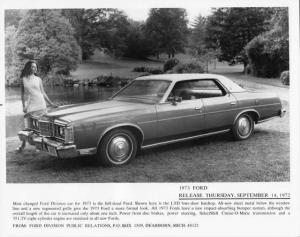 1973 Ford LTD Press Photo 0303