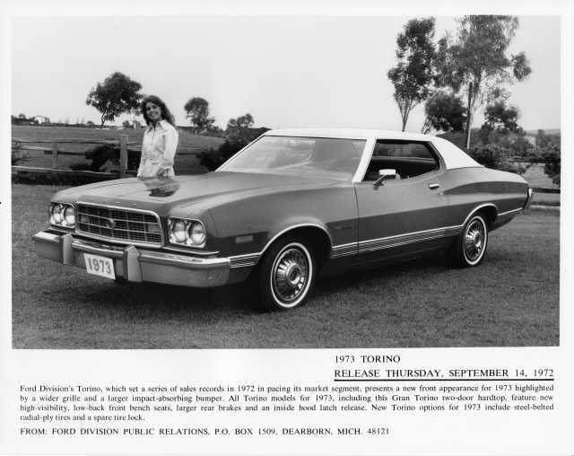 1973 Ford Gran Torino Press Photo 0306