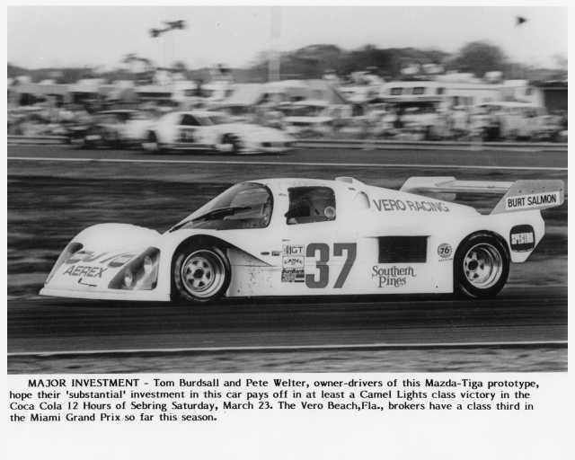 1985 Mazda Tiga Prototype Race Car Press Photo 0064