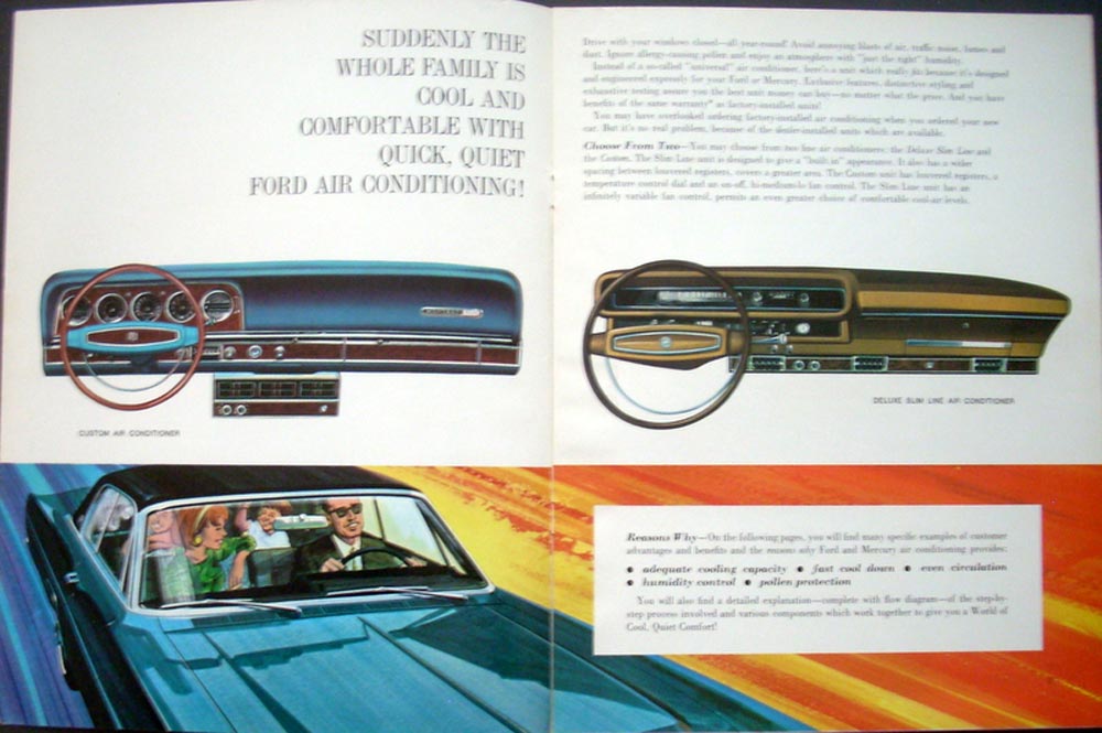 Original 1968 Ford Under Dash Air Conditioning Sales Brochure