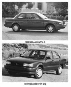 1993 Nissan Sentra E and GXE Press Photo 0032