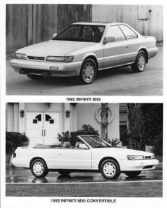 1992 Infiniti M30 and Convertible Press Photo 0002