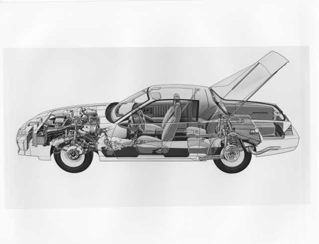 1982 Chevrolet Camaro Illustrative Cut-away Press Photo and Release 0396