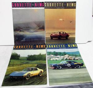 1968 Corvette News Magazine Vol 11 No's 1-3-4-6 Set of 4 Racing Style Trends GM