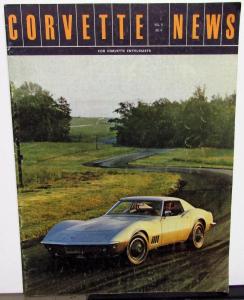 1968 Corvette News Magazine Vol 11 No's 1-3-4-6 Set of 4 Racing Style Trends GM