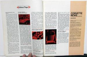 1970 Corvette News Magazine Full Set of 6 Racing Models Trends Info Chevy