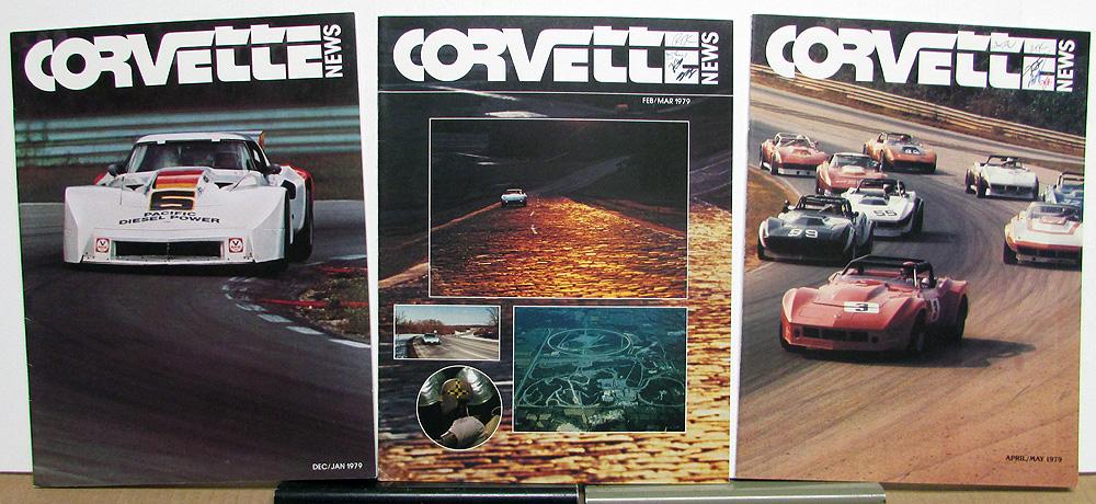 1979 Corvette News Magazine Set of 3 Racing Models Trends Info Chevrolet