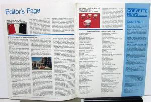 1976 Corvette News Magazine Full Set of 6 Racing Trends Models Info Chevy