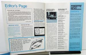 1975 Corvette News Magazine Full Set of 6 Racing Trends Models Info Chevy