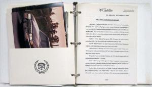 1989 Cadillac Short-Lead Media Info Press Kit - Allante DeVille Seville Eldorado