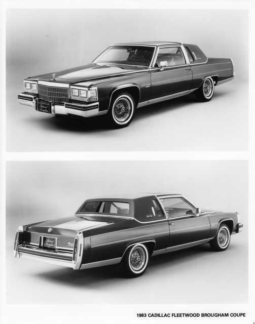 1983 Cadillac Fleetwood Brougham Coupe Press Photo 0145