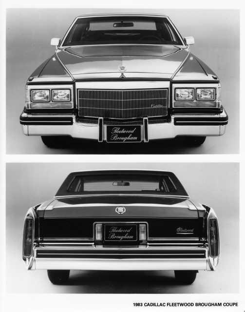 1983 Cadillac Fleetwood Brougham Coupe Press Photo 0146