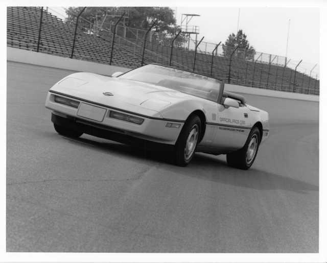1986 Chevrolet Corvette Convertible Indy 500 Pace Car Auto Press Photo 0408
