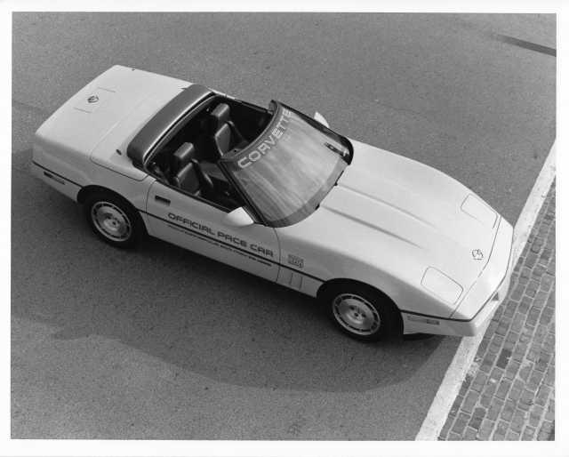 1986 Chevrolet Corvette Convertible Indy 500 Pace Car Auto Press Photo 0409