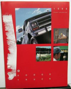 1989 Dodge Trucks Press Kit - RAM 50 Dakota D & W 100 150 250 350 Ramcharger