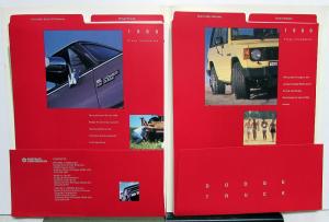 1989 Dodge Trucks Press Kit - RAM 50 Dakota D & W 100 150 250 350 Ramcharger