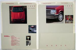 1989 Dodge Press Kit - Spirit Daytona Shadow Caravan Lancer Aries Omni Colt