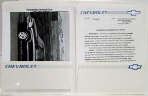 1995 Chevrolet Press Kit - Blazer Monte Carlo Lumina Cavalier Geo Metro