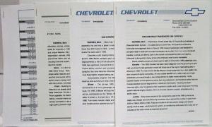 1995 Chevrolet Press Kit - Blazer Monte Carlo Lumina Cavalier Geo Metro