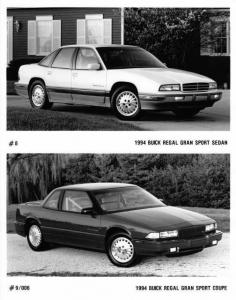 1994 Buick Regal Gran Sport Sedan & Coupe Auto Press Photo 0158