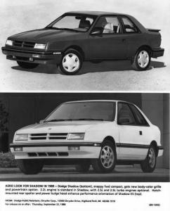 1989 Dodge Shadow Auto Press Photo 0150