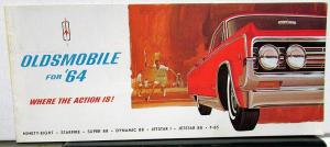 1964 Oldsmobile 98 Starfire 88 Jetstar F85 Color Sales Brochure Original