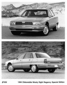 1994 Oldsmobile Ninety Eight Regency Special Edition Auto Press Photo 0287