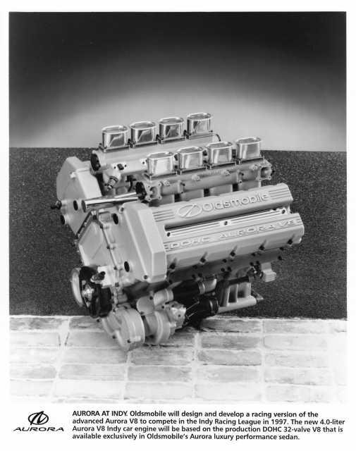 1997 Oldsmobile Aurora Indy Racing Engine Press Photo 0290