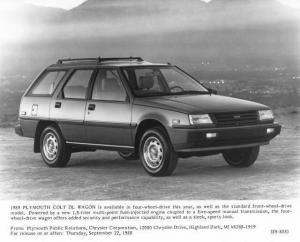 1989 Plymouth Colt DL Wagon Press Photo 0066