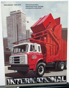 1980 International Truck Dealer COF 5370 Sales Brochure Garbage Refuse Tank Van
