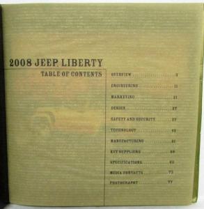 2008 Jeep Liberty Press Kit