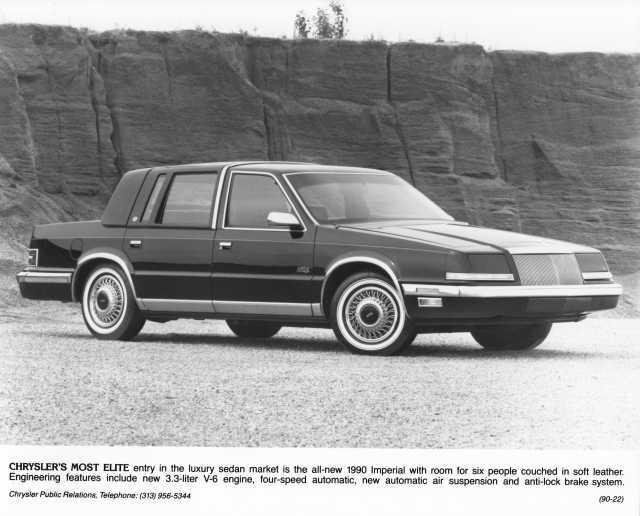 1990 Chrysler Imperial Sedan Press Photo 0076