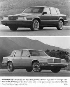 1990 Chrysler New Yorker Salon and Landau Press Photo 0077