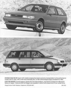 1990 Dodge Colt and Colt Vista Press Photo 0156