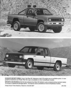 1990 Dodge Power Ram 50 & Sports Cab Pickup Press Photo 0161
