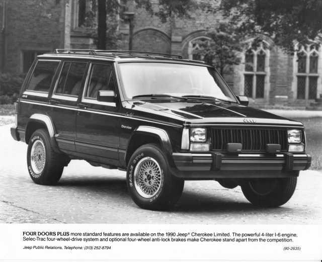 1990 Jeep Cherokee Limited Press Photo 0031