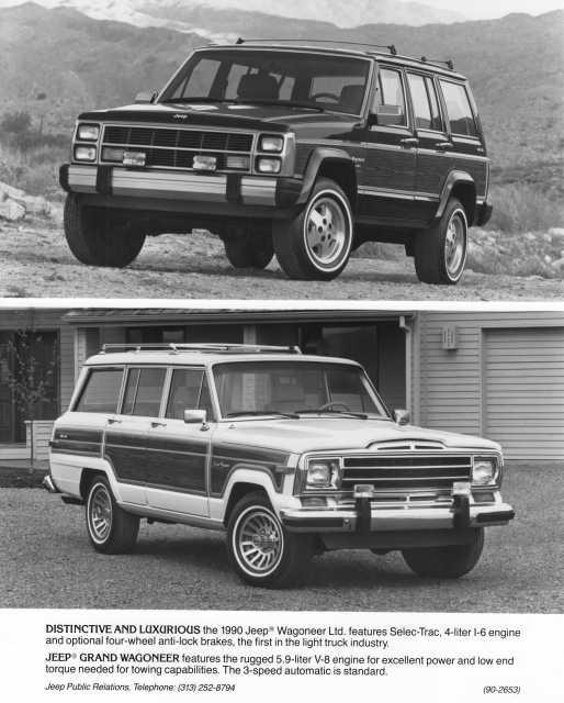 1990 Jeep Wagoneer Limited and Grand Wagoneer Press Photo 0032