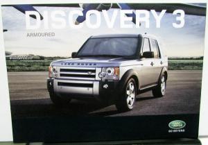 2008 Land Rover Discovery 3 Armoured Special Edition Sales Brochure Protection