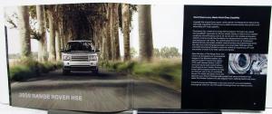 2009 Land Rover Dealer Sales Brochure Range Rover HSE LR3 LR2 Features Specs