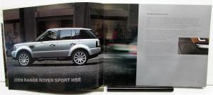 2009 Land Rover Dealer Sales Brochure Range Rover HSE LR3 LR2 Features Specs