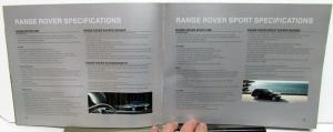 2009 Land Rover Dealer Sales Brochure Range Rover HSE LR3 LR2 Features Specs