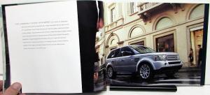 2009 Land Rover Dealer Sales Brochure Range Rover Sport Features Options Specs