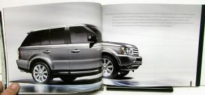 2009 Land Rover Dealer Sales Brochure Range Rover Sport Features Options Specs