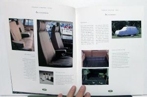 1993 Land Rover Dealer Sales Brochure Range Rover Accessories Catalog