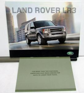 2008 Land Rover LR3 Dealer Prestige Sales Brochure Features Specifications
