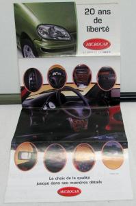 Microcar Foreign Dealer French Text Sales Brochure Folder 20 ans de liberte