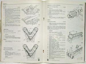 1971 Jaguar V12 Engine Service Shop Repair Operation Manual w Errata