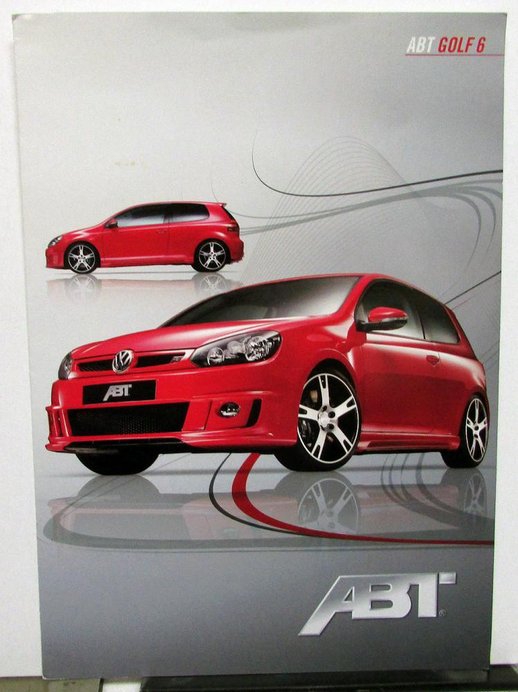 2009 Volkswagen VW ABT Golf 6 Special Edition German Text Dealer Sales Brochure