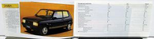 1984 Talbot Foreign Dealer Brochure German Text Samba Horizon Solara Citylaster